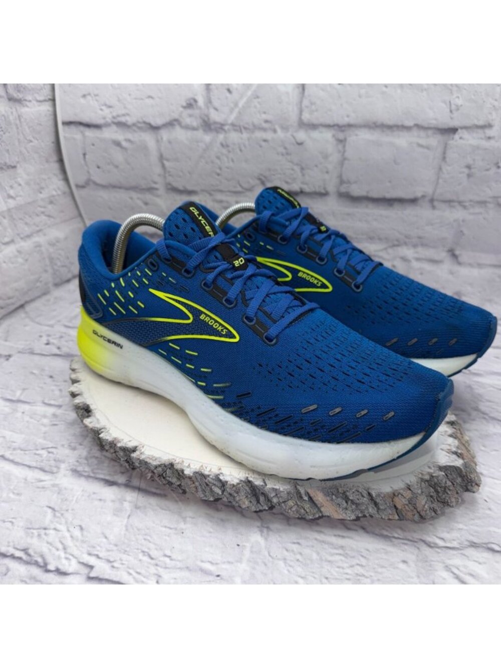Brooks Mens Glycerin 20 Blue Nightlife Running Shoes Size 11.5 Sneakers